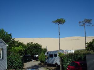 Foto 5: Blick vom Campingplatz auf die DÃ¼ne