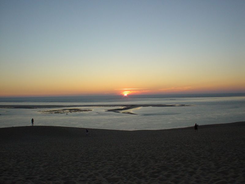 Bild: Sonnenuntergang auf der Dune du Pyla