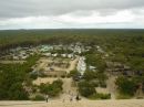 Bild: Blick von der Dune du Pyla auf den Campingplatz "Les Flots Bleus"