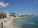 Bild: Stadtstrand von Santa Eularia - Blick nach Osten