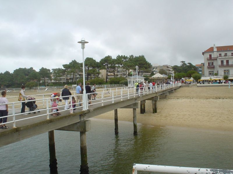 Bild: Strandbrücke von Le Moulleau bei Arcachon