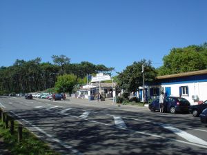 Foto 7: Einfahrt Campingplatz "Les Flots Bleus" bzw. "Camping de la Dune"