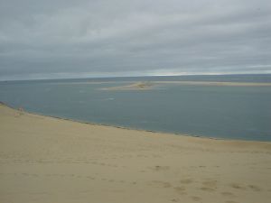 Foto 3: Blick von der Düne auf die Lagune